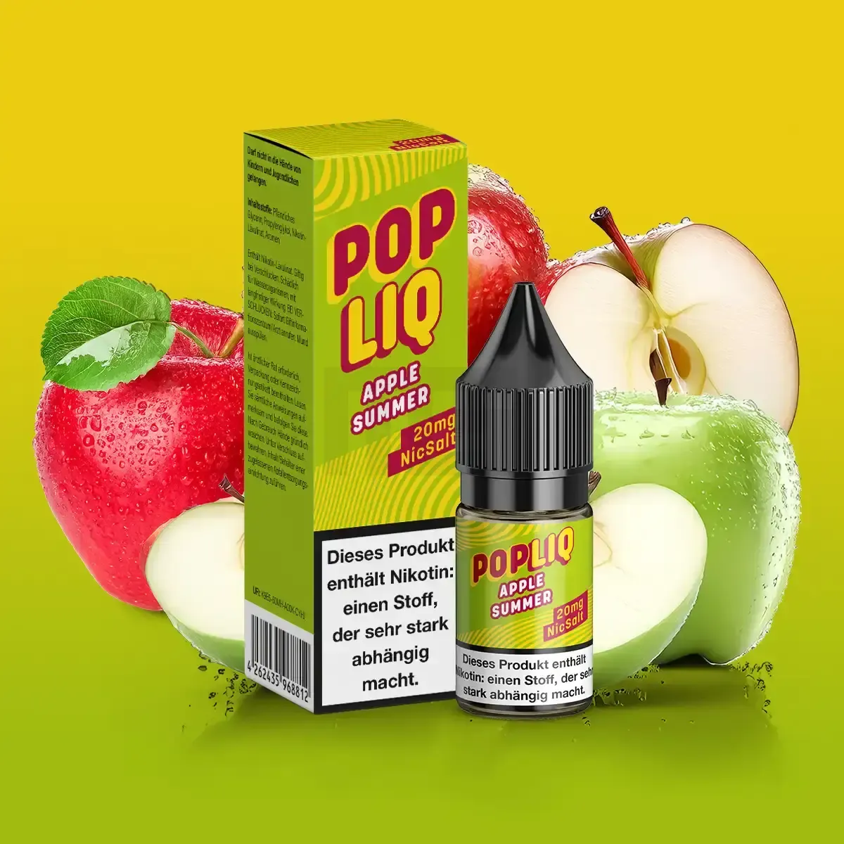 PopLiq Nikotinsalz-Liquid Apple Summer 10ml 20mg PopLiq Nikotinsalz-Liquid Apple Summer 10ml 20mg