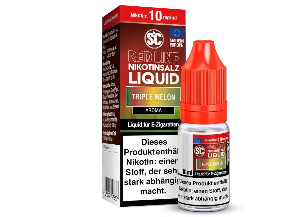 SC Red Line - Nikotinsalzliquid - 10ml - 10mg - Triple Melon SC Red Line - Nikotinsalzliquid - 10ml - 10mg - Triple Melon