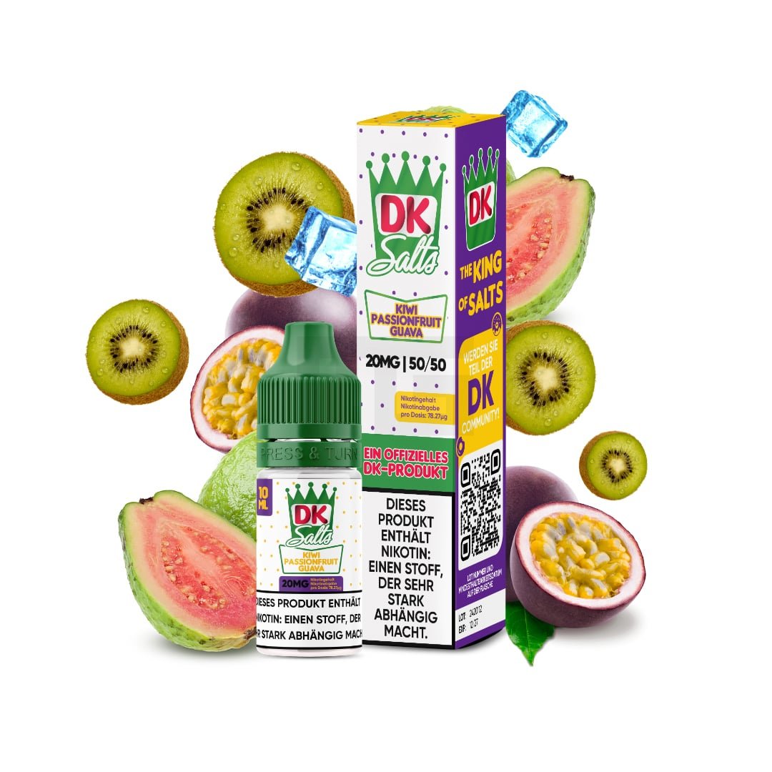 DK Salts - Nikotinsalz-Liquid - 10ml - Kiwi Passion Fruit Guava - 20mg DK Salts - Nikotinsalz-Liquid - 10ml - Kiwi Passion Fruit Guava - 20mg