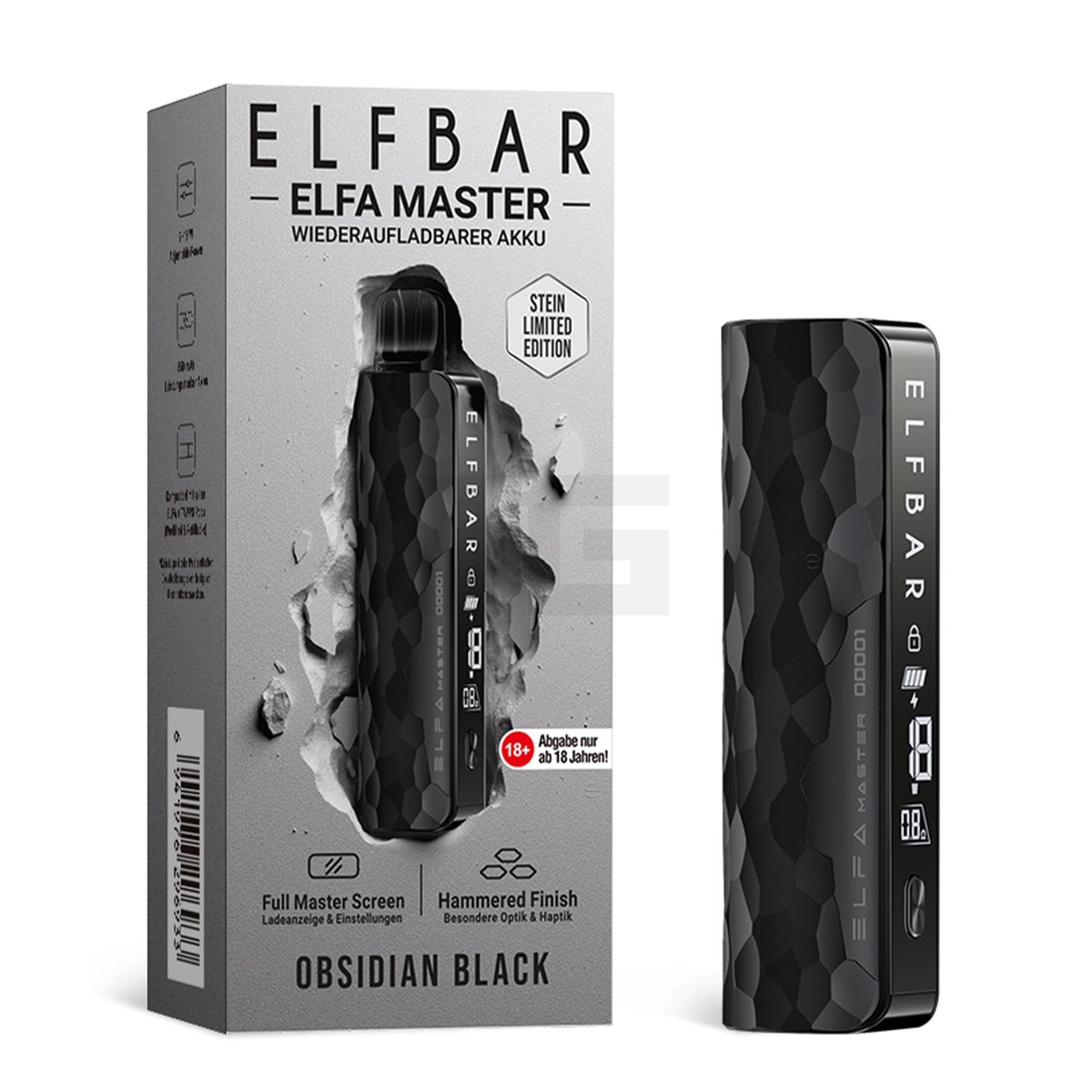 Elfbar - ELFA MASTER - Basisgerät - Obsidian Black Elfbar - ELFA MASTER - Basisgerät - Obsidian Black