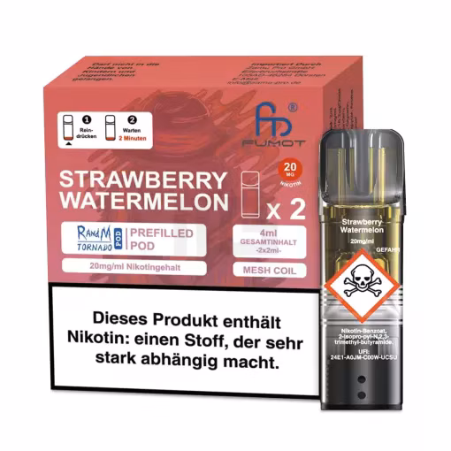 Randm Tornado - Prefilled Pod - Strawberry Watermelon - 2er Pack 