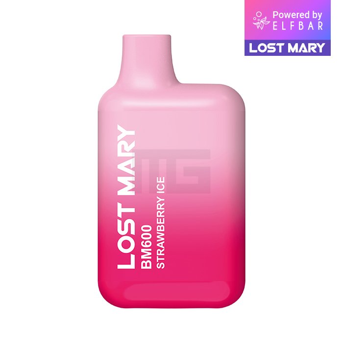 Lost Mary - BM600 - Einweg E-Zigarette - Strawberry Ice - 20mg - 1er Packung Lost Mary - BM600 - Einweg E-Zigarette - Strawberry Ice - 20mg - 1er Packung