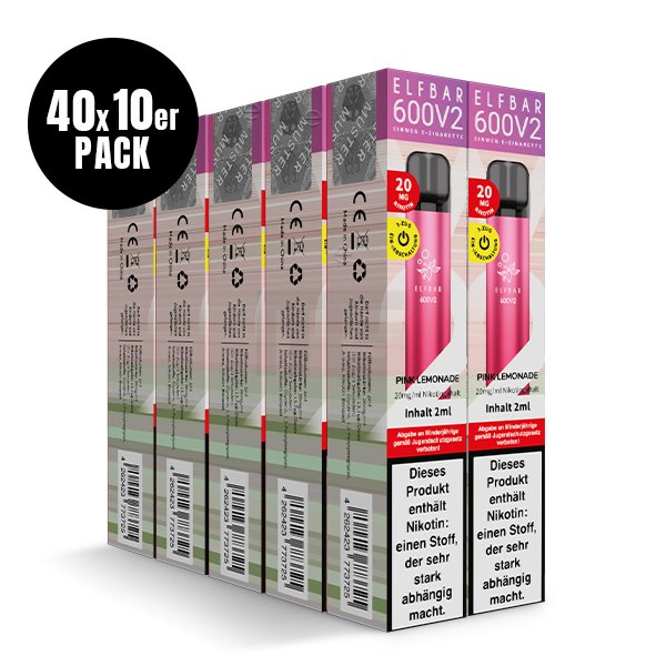 Elf Bar 600 V2 - Einweg E-Zigarette - Pink Lemonade - 20mg