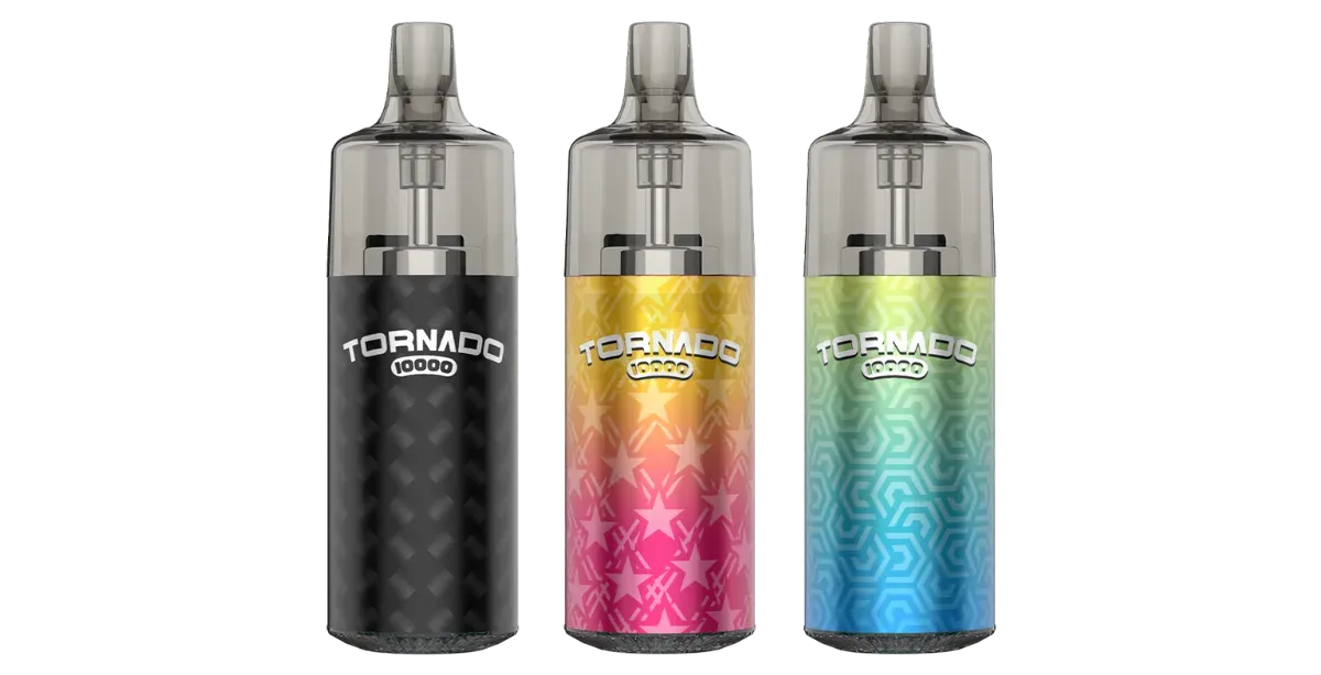 GOBAR - Tornado 10000 - Einweg E-Zigarette - Pink Gelb | Tank : 10ml | Widerstand : 1.0 Ohm | Paketgröße : 1er Packung