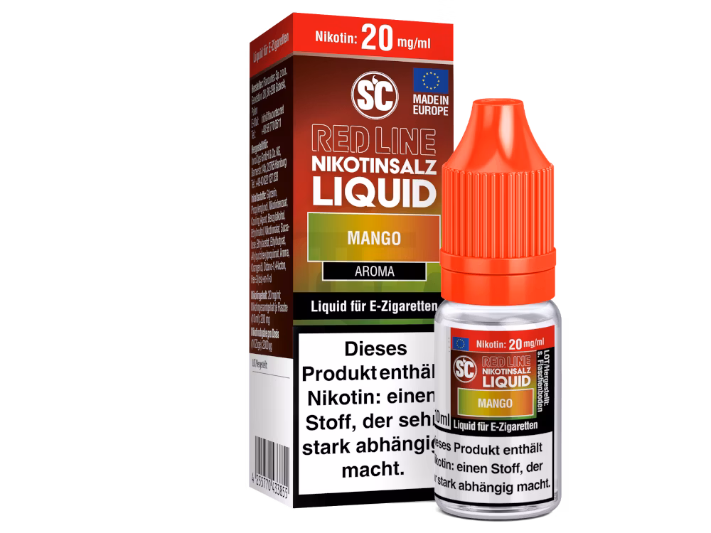 SC Red Line - Nikotinsalzliquid - 10ml - 20mg - Mango SC Red Line - Nikotinsalzliquid - 10ml - 20mg - Mango