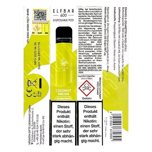 Elf Bar 600 - Coconut Melon