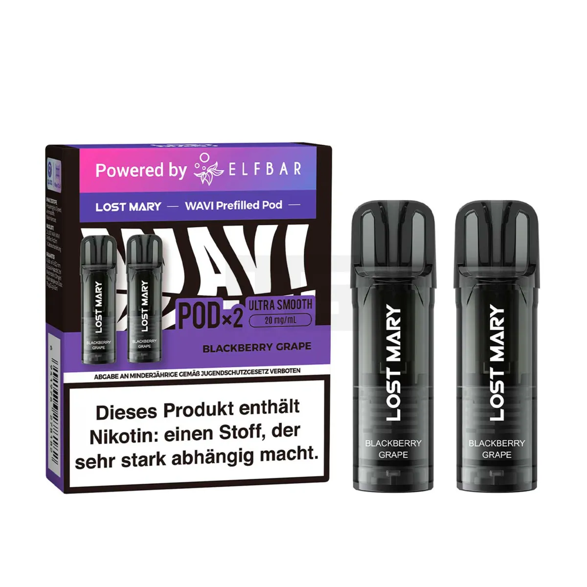 Lost Mary - Wavi - Prefilled Pods - Blackberry Grape - 20mg Lost Mary - Wavi - Prefilled Pods - Blackberry Grape - 20mg