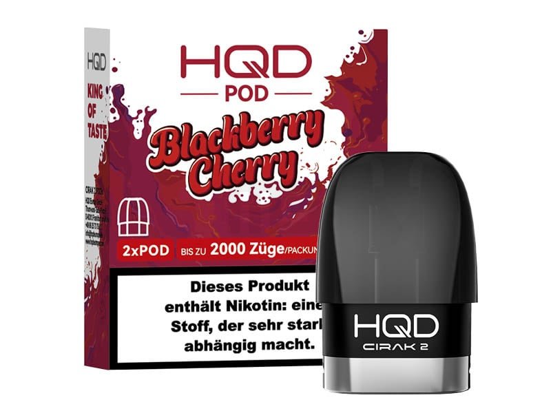 HQD - Cirak 2 - Prefilled Pods - Blackberry Cherry - 18mg - 2ml - 2er Pack