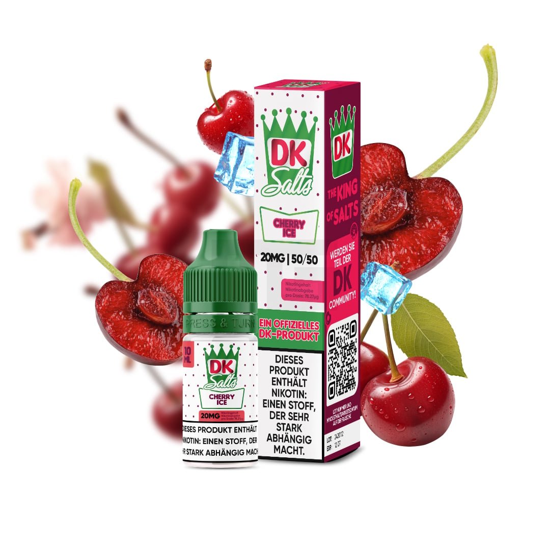 DK Salts - Nikotinsalz-Liquid - 10ml - Cherry Ice - 20mg DK Salts - Nikotinsalz-Liquid - 10ml - Cherry Ice - 20mg
