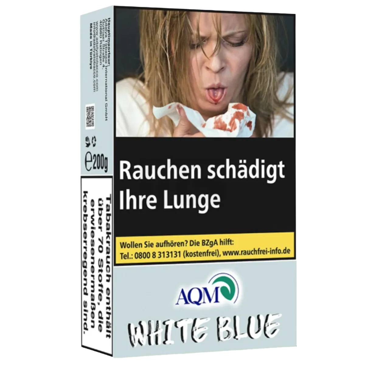 AQM Tobacco - 200g - White Blue