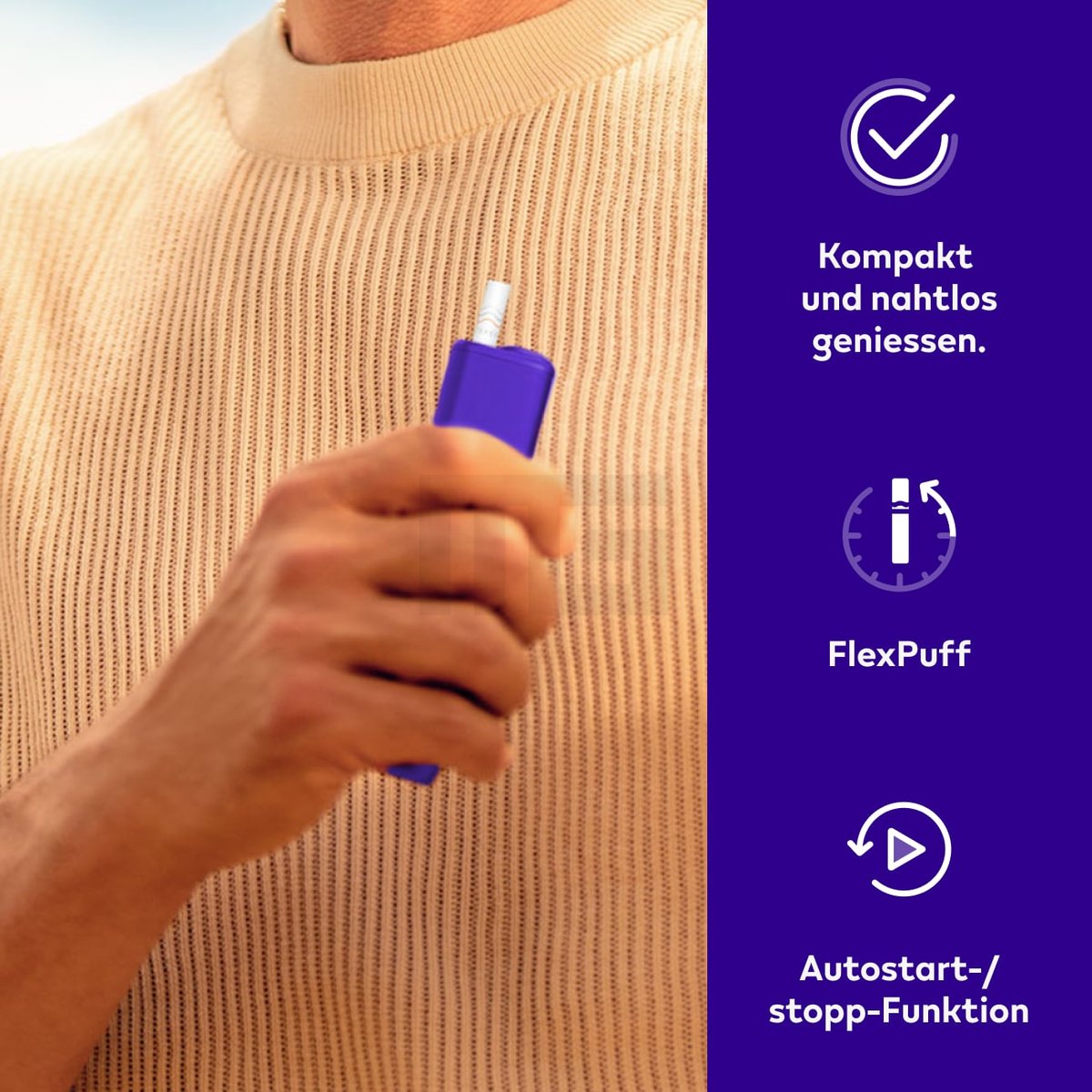 IQOS - ILUMA i ONE - Kit - Electric Purple Inhaler, Kleidung, Handheld, Sprüher, Beutel?