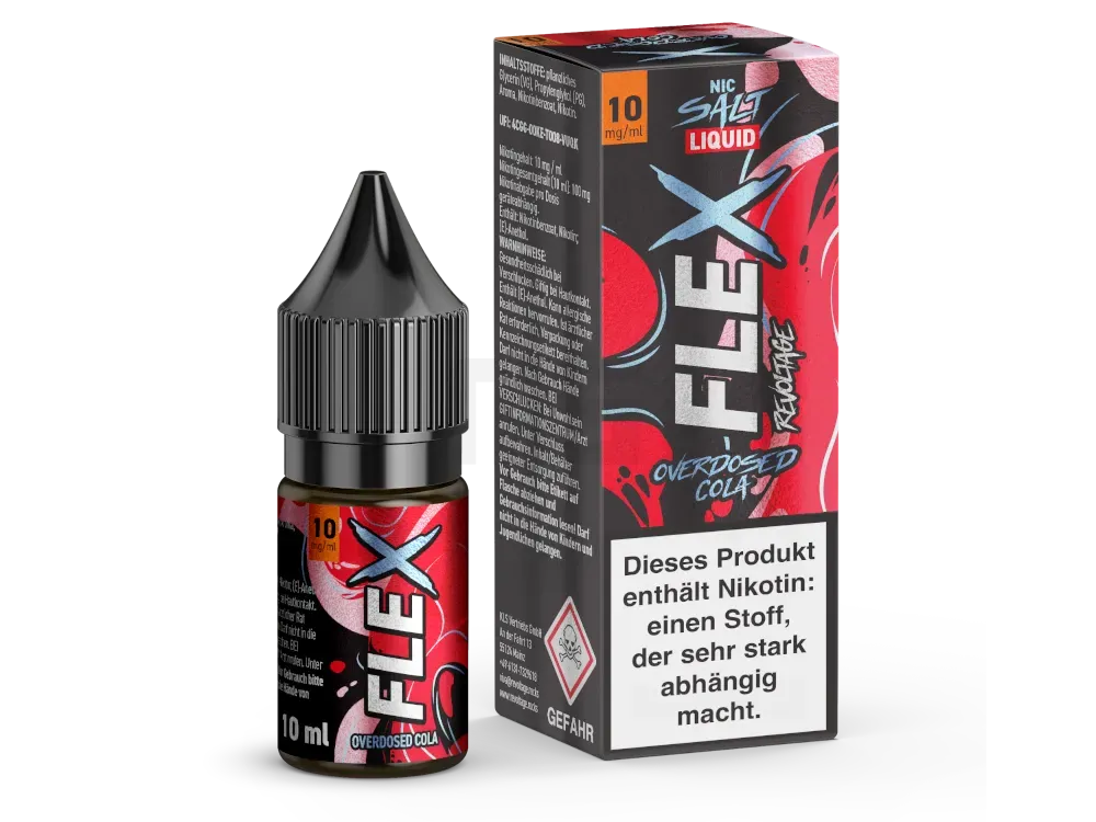 Revoltage - Flex - Nikotinsalzliquid - 10ml - Cola - 10mg Revoltage - Flex - Nikotinsalzliquid - 10ml - Cola - 10mg