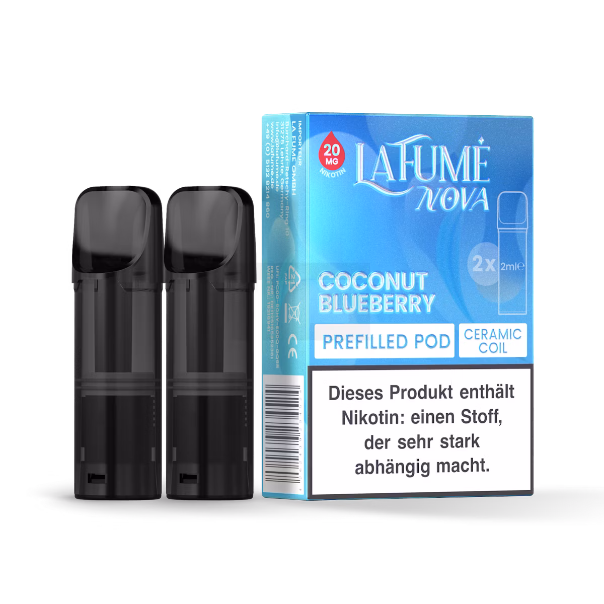 La Fume Nova - Prefilled Pods - 20mg - Coconut Blueberry
