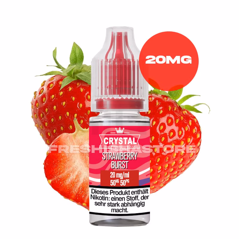 ske-crystal-liquid-strawberry-burst-10ml-20mg SKE - Crystal Liquid - Strawberry Burst - Nikotinsalz Liquid - 10ml - 20mg