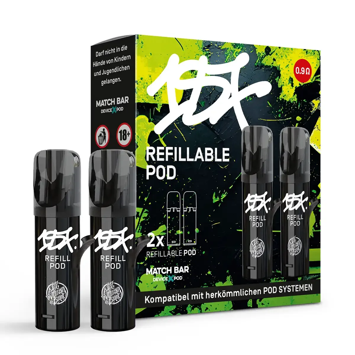 187 Straßenbande - Leerpods - 2ml - 2er Paket - 0.9 Ohm | Paketgröße : 1er Packung