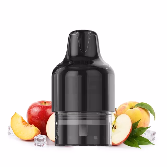 MegaBar GT22000 Leer Pod & 10ml E-Liquid Behälter Apple Peach 20mg