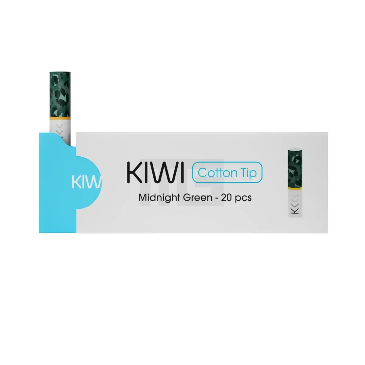 KIWI Cotton Filter Tips Midnight Green 20 Stk. KIWI Cotton Filter Tips Midnight Green 20 Stk.
