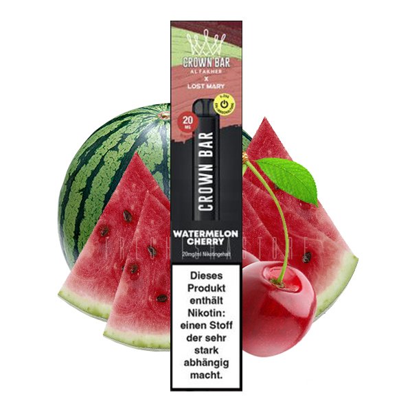 CROWN BAR by Al Fakher x Lost Mary - Watermelon Cherry - 20mg