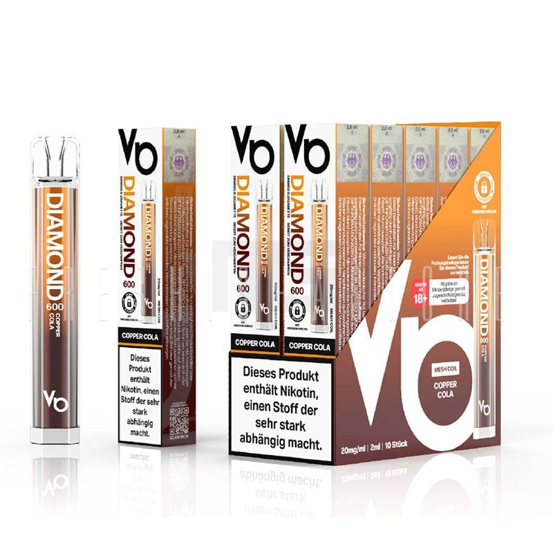 Vapes Bars - Diamond 600 - Einweg E-Ziagrette - Copper Cola