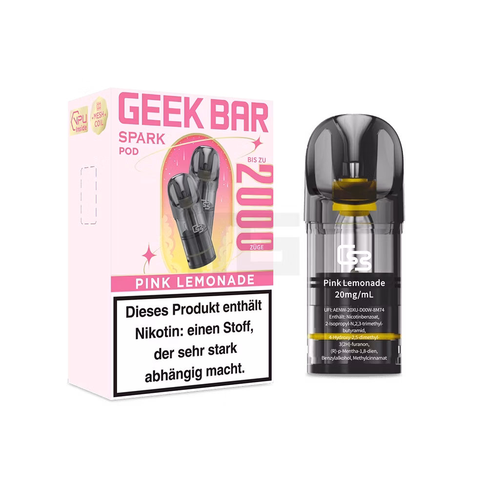 Geek Bar Spark Prefilled Pods Pink Lemonade 20mg 2ml Geek Bar Spark Prefilled Pods Pink Lemonade 20mg 2ml