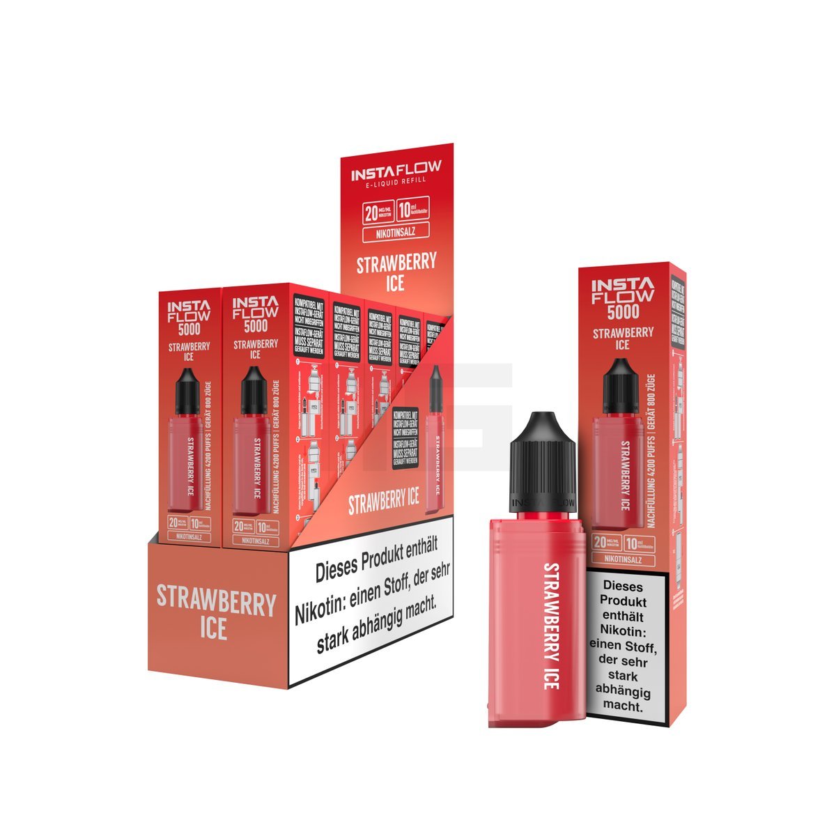 INSTAFLOW 5000 - Nachfülbehälter - Strawberry Ice - 10ml - 20mg