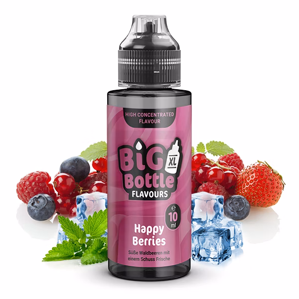 Big Bottle - Aroma - 10ml - Happy Berries | Inhalt : 10ml | Nikotinstärke : 0mg | Paketgröße : 1er Packung Big Bottle - Aroma - 10ml - Happy Berries | Inhalt : 10ml | Nikotinstärke : 0mg | Paketgröße : 1er Packung