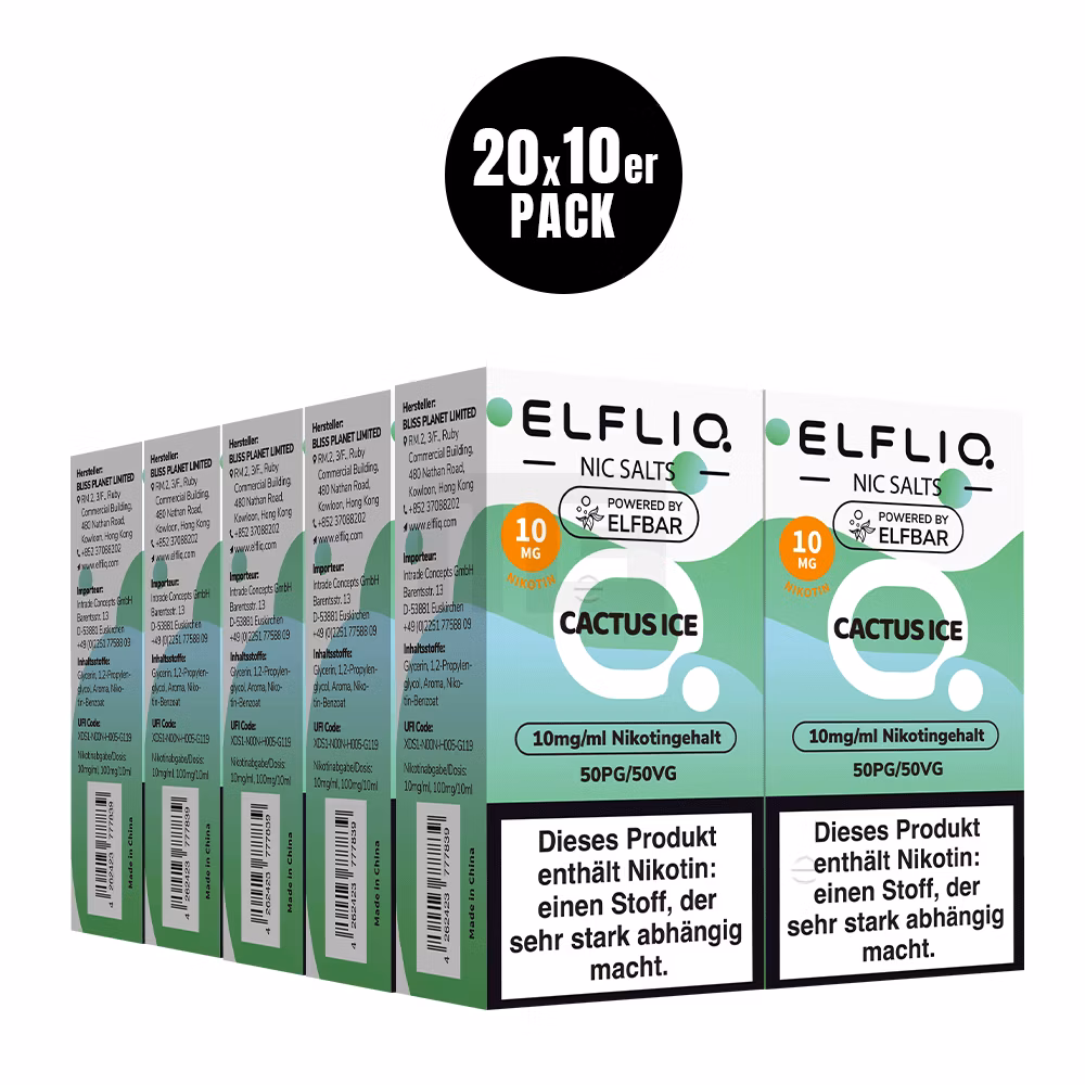 Elfbar - ElfLiq - 10ml - Cactus Ice | Nikotinsalz-Stärke : 10mg