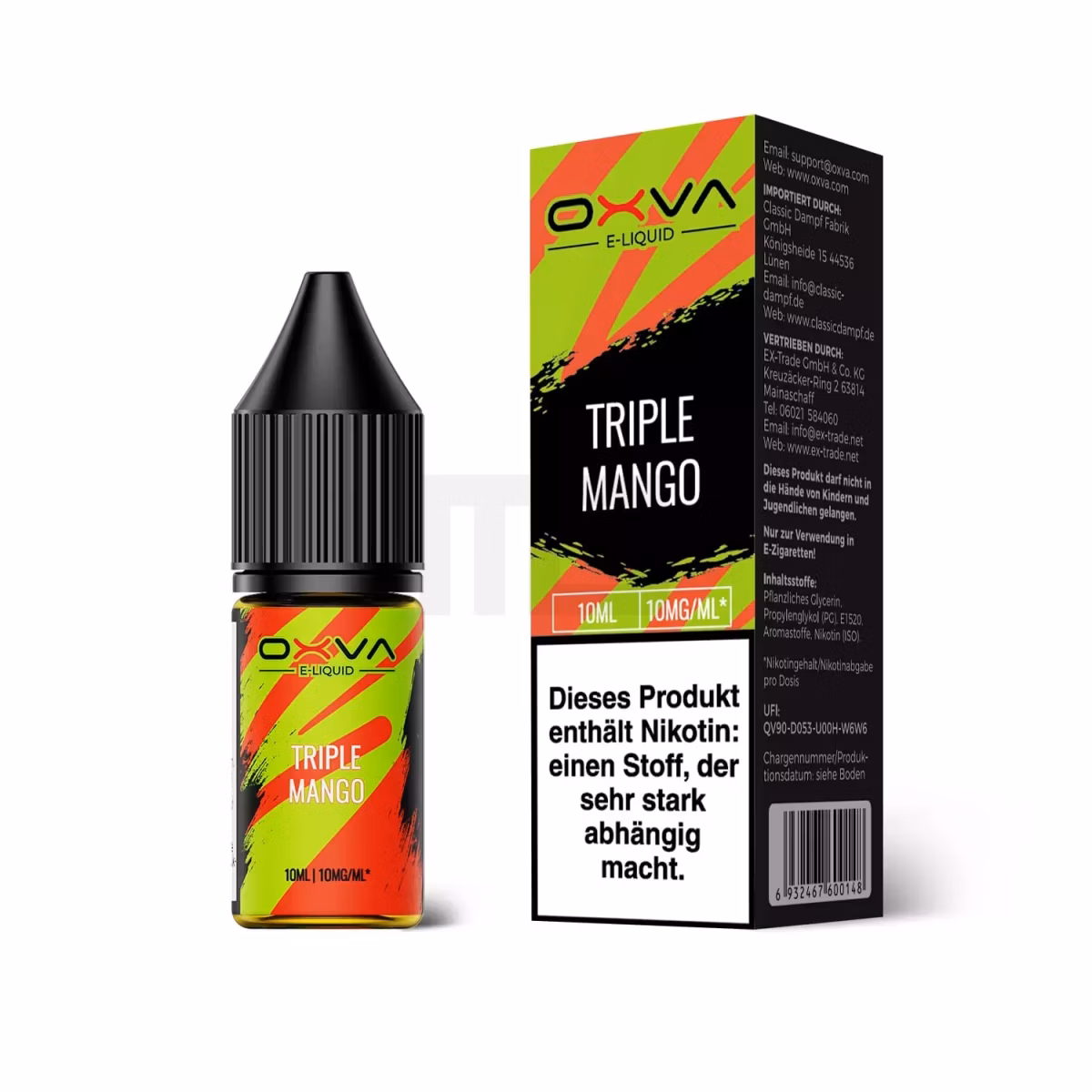 OXVA - Nikotinsalz Liquid - 10ml - Triple Mango - 10mg OXVA - Nikotinsalz Liquid - 10ml - Triple Mango - 10mg