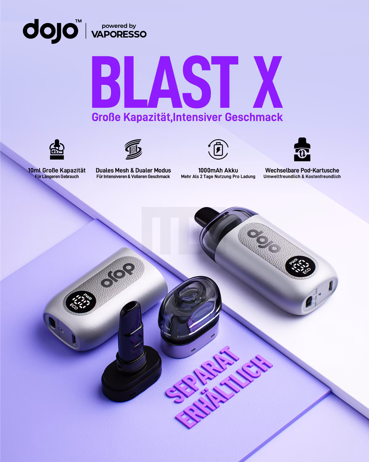 Vaporesso - Dojo Blast X - Pod Nachfüllbehälter - Lemon Lime - 20mg Vaporesso - Dojo Blast X - Pod Nachfüllbehälter - Lemon Lime - 20mg