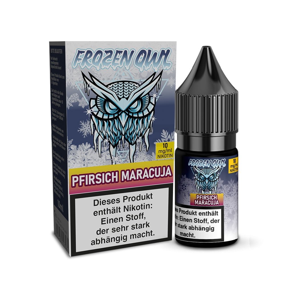 Frozen OWL - Nikotinsalz Liquid - 10ml - Pfirsich Maracuja - 10ml - 10mg