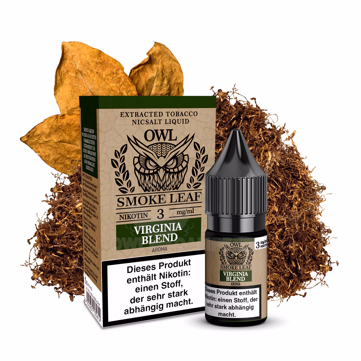 OWL Smoke Leaf Nikotin-Liquid Virgina Blend 10ml 3mg