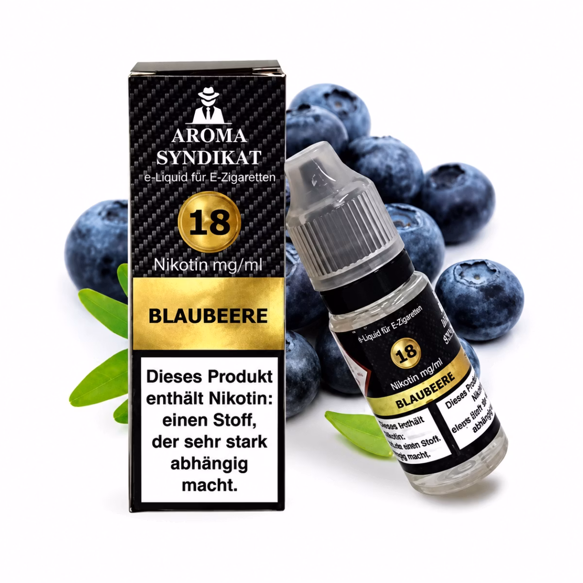 Aroma Syndikat - Nikotinsalz-Liquids - 10ml - Blaubeere - 18mg