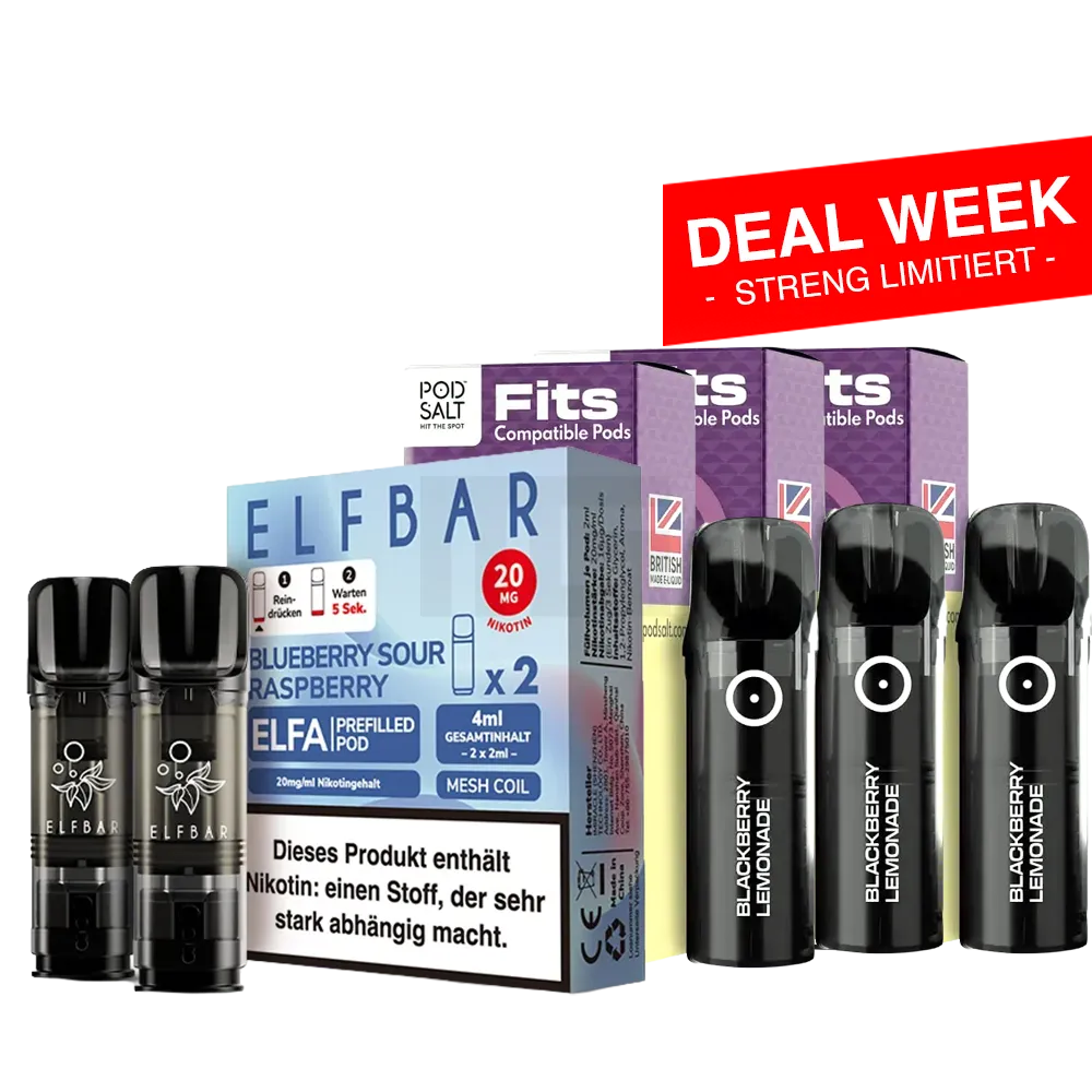 ELFBAR ELFA Prefilled Pods + Pod Salt Fits Prefilled Pods Starter Kit ELFBAR ELFA Prefilled Pods + Pod Salt Fits Prefilled Pods Starter Kit
