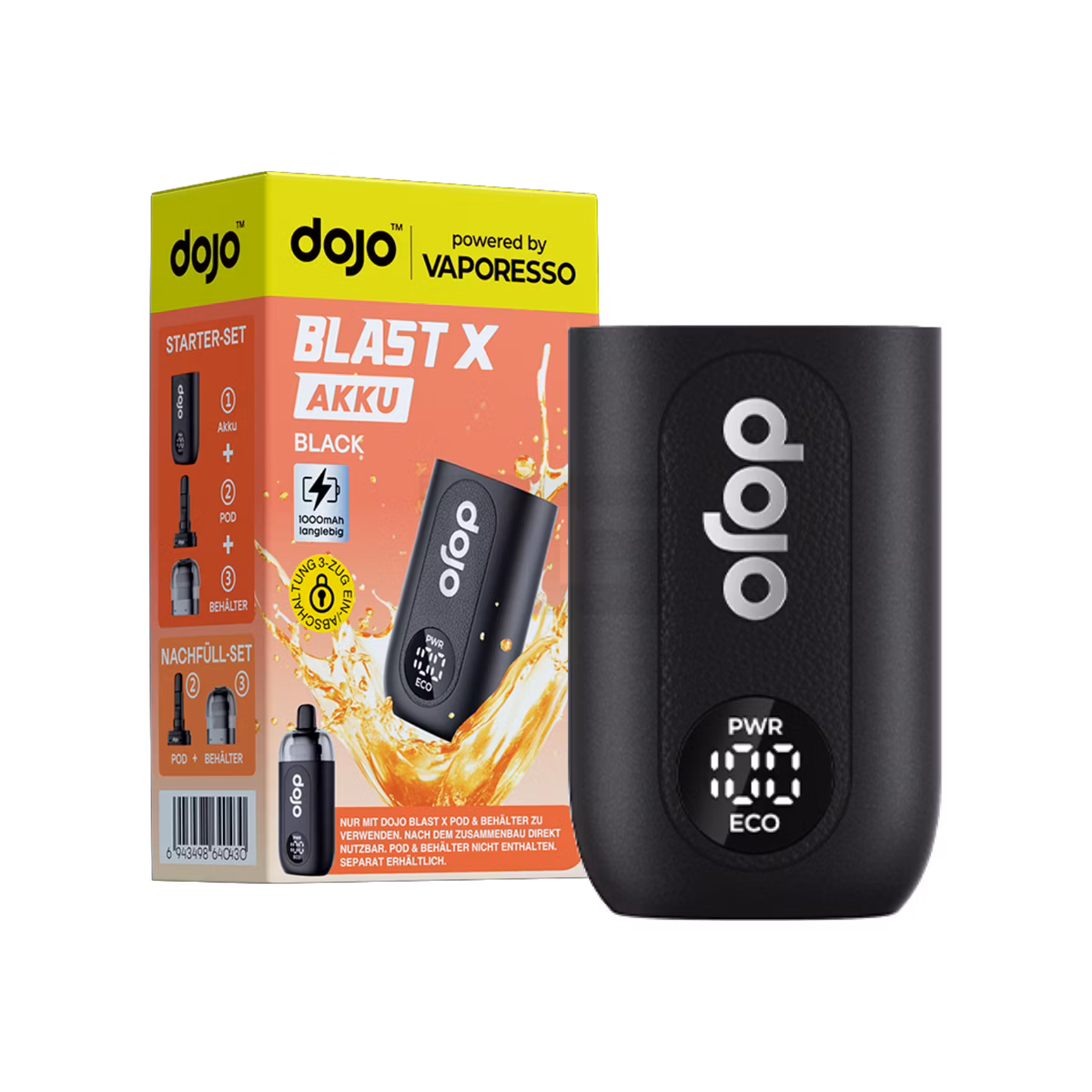 Vaporesso - Dojo Blast X - Basisgerät - Black