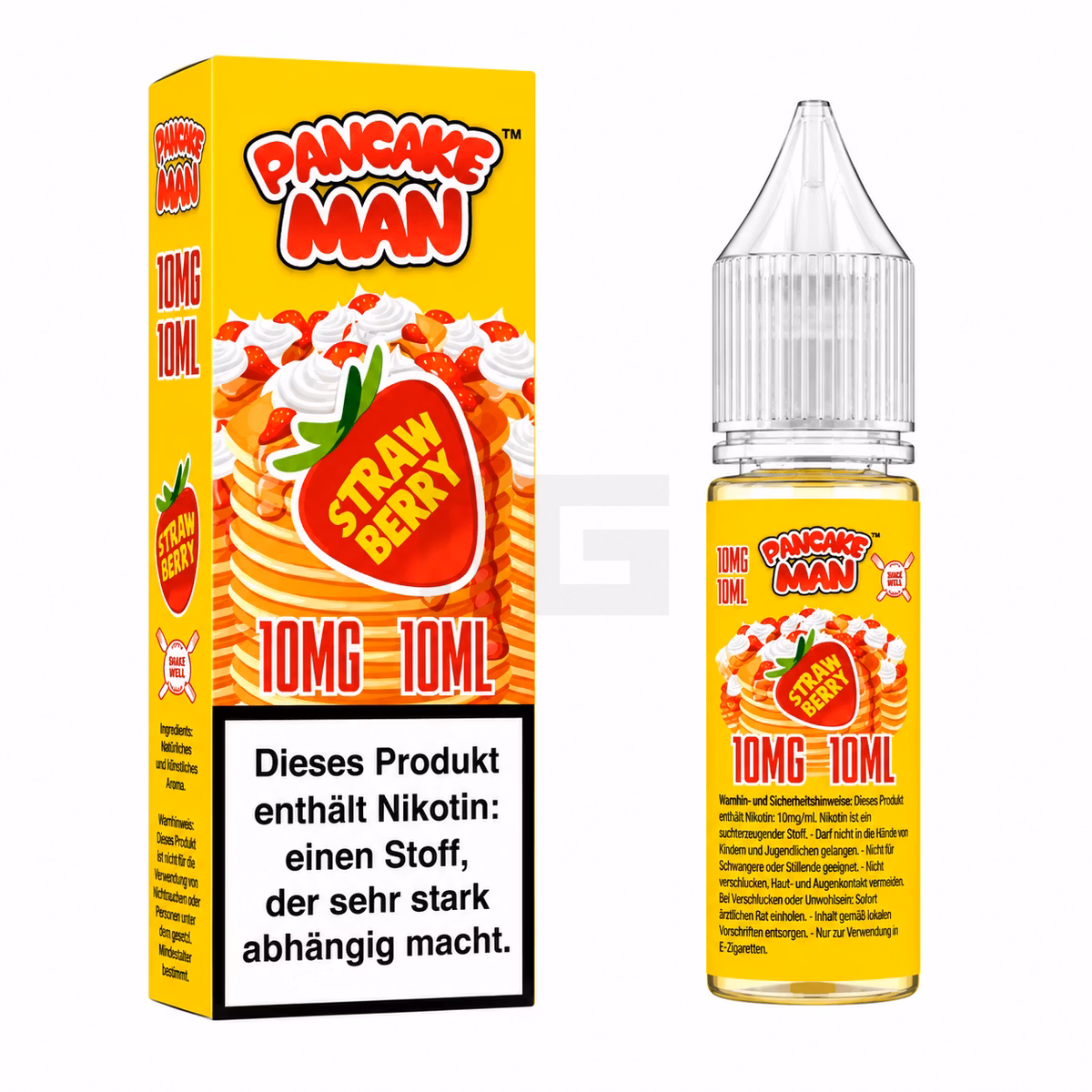 Pancake Man - Strawberry - Nikotinsalz-Liquids - 10ml - 10mg