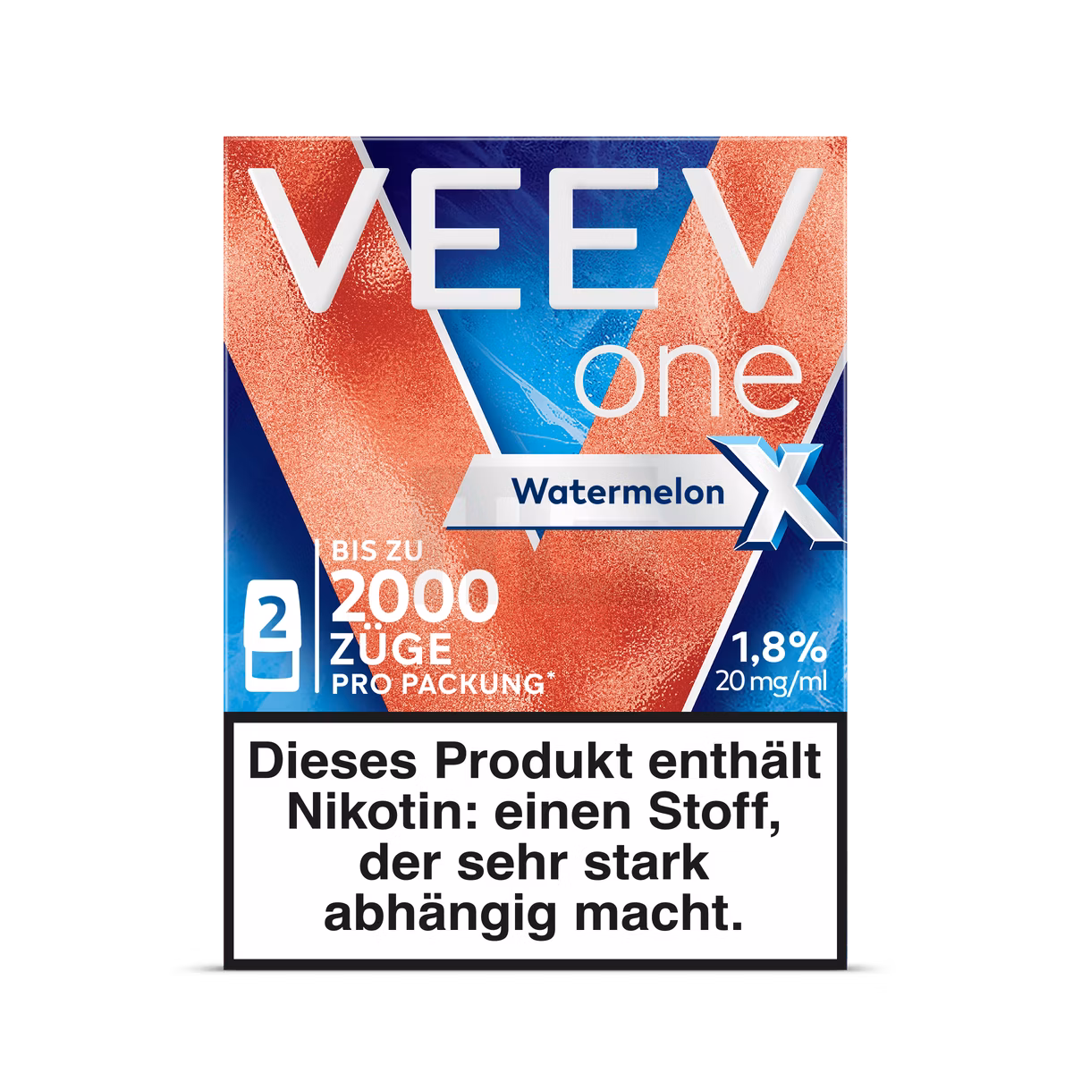 VEEV - ONE - XTRA - Prefilled Pods - 2ml - 20mg - Watermelon