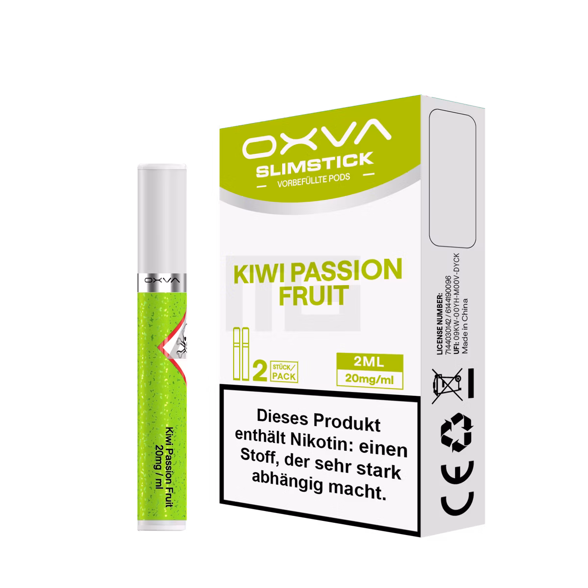 OXVA - Slimstick - Prefilled Pods - Kiwi Passion Fruit - 20mg