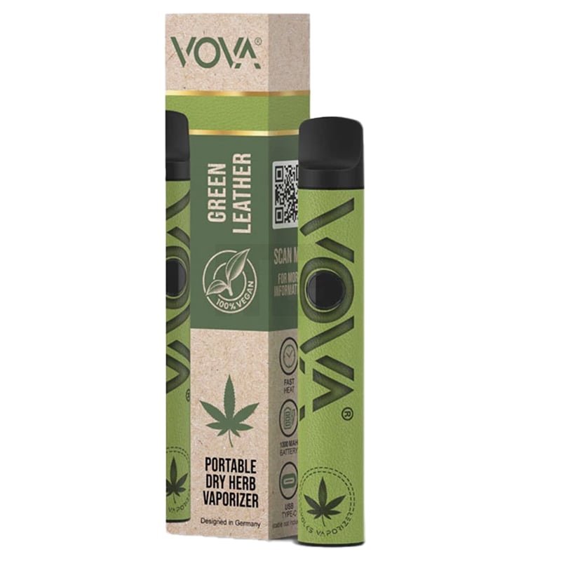 vova-vaporizer-green-leather VOVA - Vaporizer - Green Leather