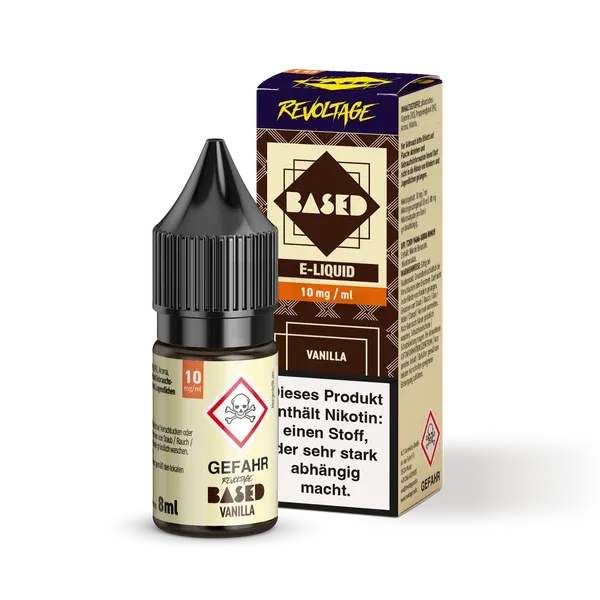 Revoltage - BASED - Nikotinsalz-Liquid - Vanilla - 8ml - 10mg Revoltage - BASED - Nikotinsalz-Liquid - Vanilla - 8ml - 10mg