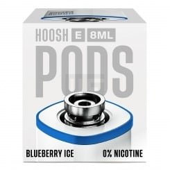 Hoosh - E-Shisha - Prefilled Pod - Blu Glacier | Nikotinstärke : 0mg | Tank : 8ml | Paketgröße : 1er Packung