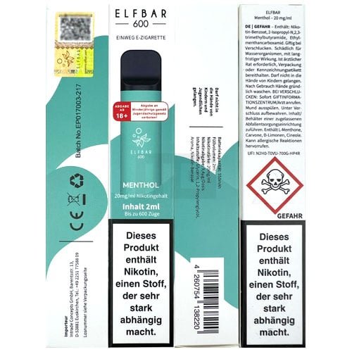 elf-bar-menthol Elf Bar 600 - Menthol