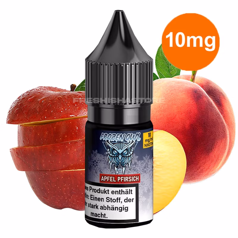 frozen-owl-nicsalt-apfel-pfirsich-10mg Frozen OWL - Apfel Pfirsich - Nikotinsalz Liquid - 10ml - 10mg