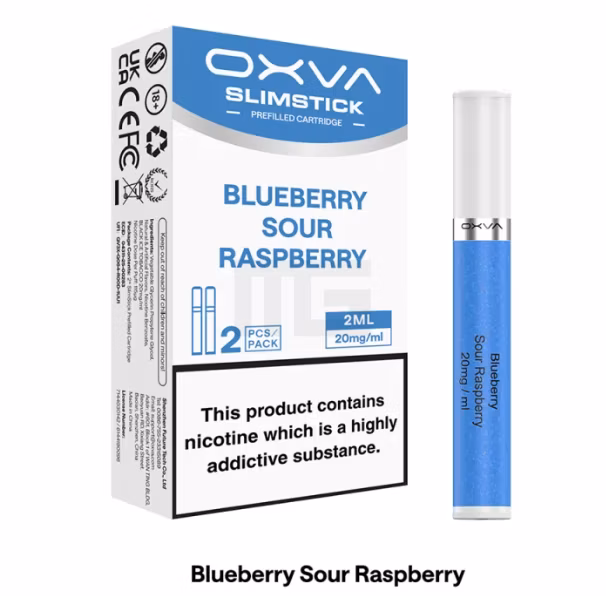 OXVA - Slimstick - Prefilled Pods - Blueberry Sour Raspberry - 20mg OXVA - Slimstick - Prefilled Pods - Blueberry Sour Raspberry - 20mg