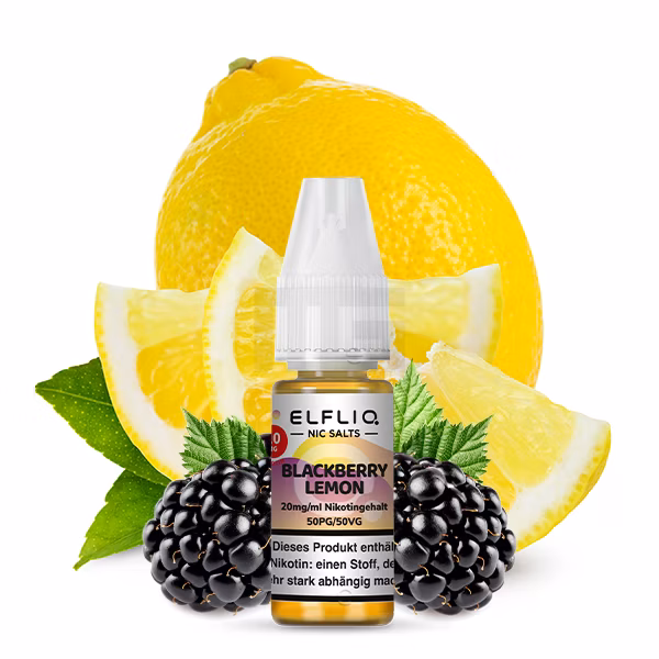 Elfbar - ElfLiq - 10ml - Blackberry Lemon | Nikotinsalz-Stärke : 20mg Elfbar - ElfLiq - 10ml - Blackberry Lemon | Nikotinsalz-Stärke : 20mg