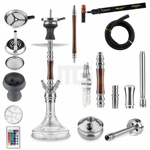 Braun Shisha-Wasserpfeife-Alligator-Bingo-Braun-freshisha-store