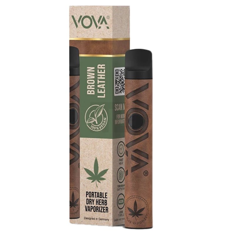 vova-vaporizer-brown-leather VOVA - Vaporizer - Brown Leather