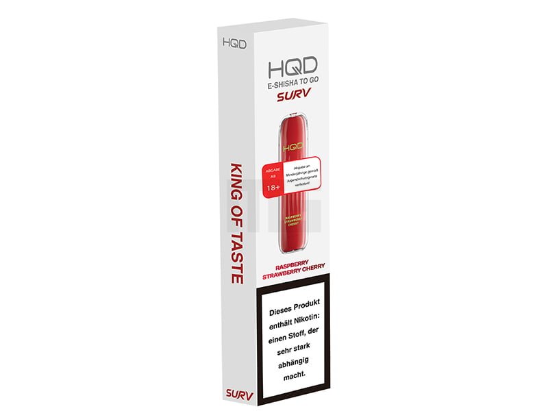 HQD - SURV - Einweg E-Zigarette - Raspberry Strawberry Cherry - 20mg