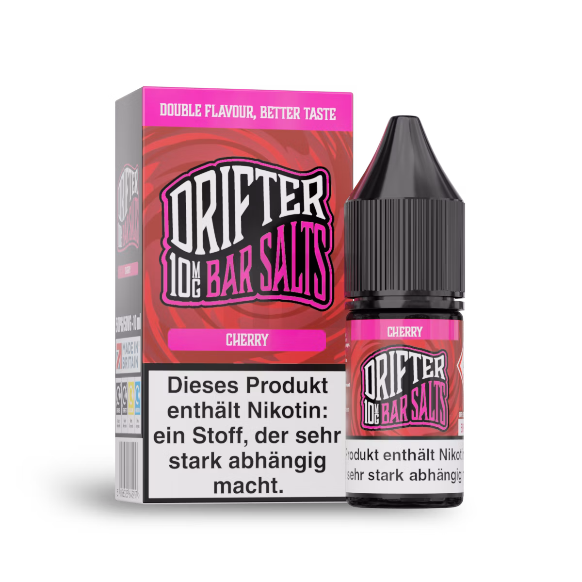 Drifter - Nikotinsalzliquid - 10ml - Cherry | Nikotinsalz-Stärke : 10mg Drifter - Nikotinsalzliquid - 10ml - Cherry | Nikotinsalz-Stärke : 10mg