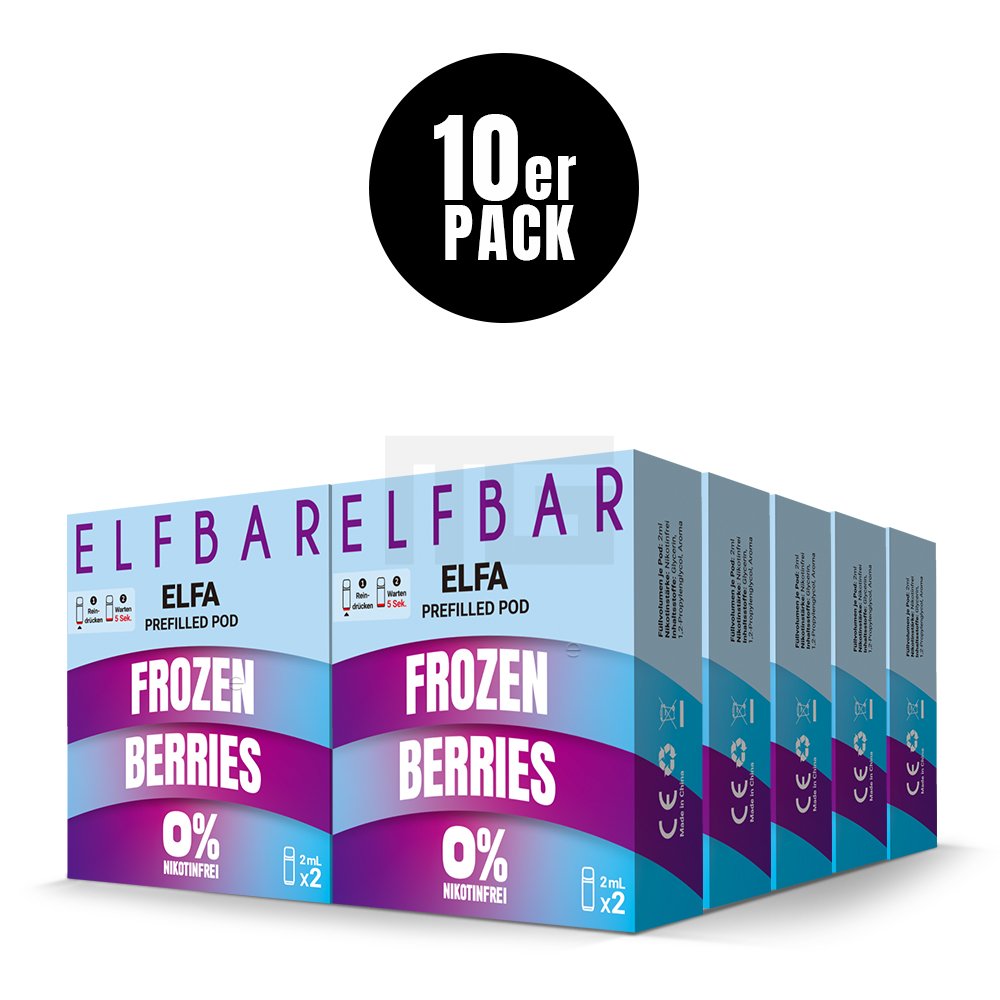 Elfbar - ELFA - Prefilled Pod - 2ml - 2er Pack - Nikotinfrei - Frozen Berries