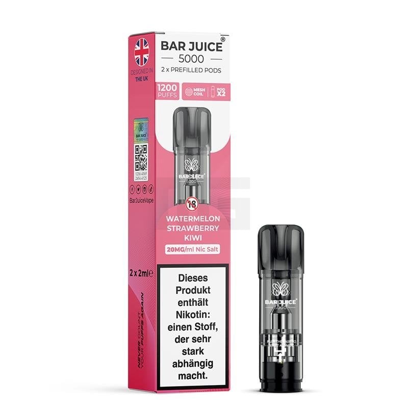Bar Juice - Prefilled Pods - Watermelon Strawberry Kiwi - 2ml - 20mg - 2er Paket